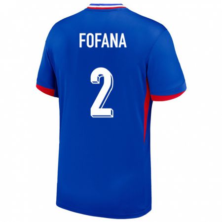 Kandiny Kinder Frankreich Wesley Fofana #2 Blau Heimtrikot Trikot 24-26 T-Shirt