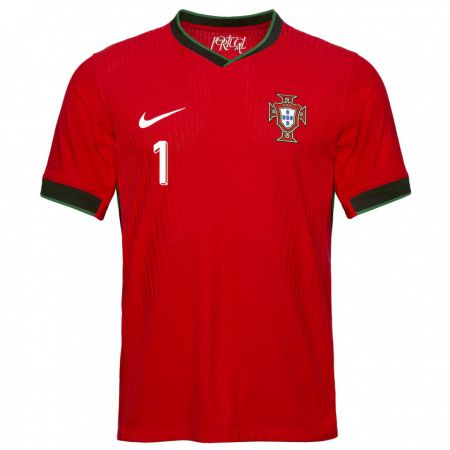 Kandiny Kinder Portugal Celton Biai #1 Rot Heimtrikot Trikot 24-26 T-Shirt
