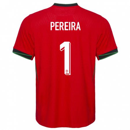 Kandiny Kinder Portugal Ines Pereira #1 Rot Heimtrikot Trikot 24-26 T-Shirt