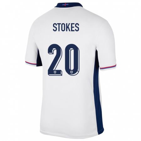 Kandiny Kinder England Demi Stokes #20 Weiß Heimtrikot Trikot 24-26 T-Shirt