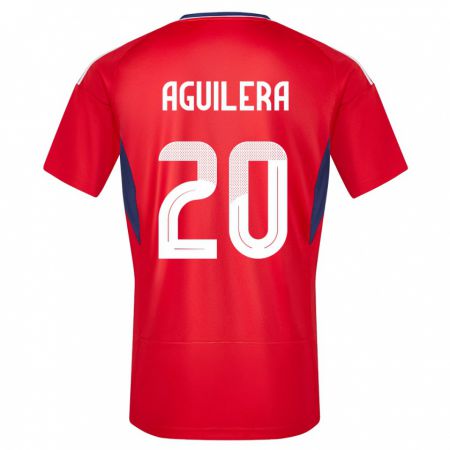 Kandiny Kinder Costa Rica Brandon Aguilera #20 Rot Heimtrikot Trikot 24-26 T-Shirt