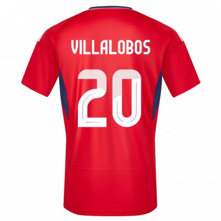Kandiny Kinder Costa Rica Fabiola Villalobos #20 Rot Heimtrikot Trikot 24-26 T-Shirt