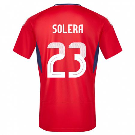 Kandiny Kinder Costa Rica Daniela Solera #23 Rot Heimtrikot Trikot 24-26 T-Shirt