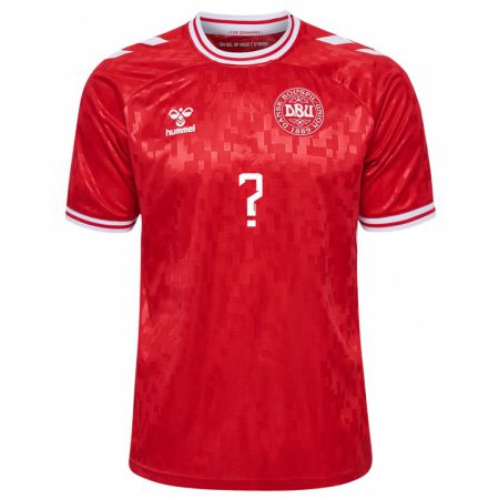 Kandiny Kinder Dänemark Clement Bischoff #0 Rot Heimtrikot Trikot 24-26 T-Shirt