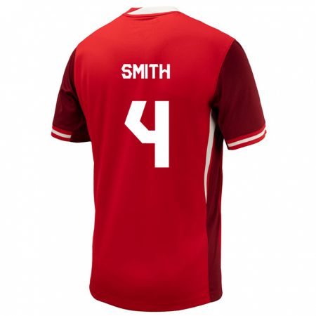 Kandiny Kinder Kanada Justin Smith #4 Rot Heimtrikot Trikot 24-26 T-Shirt