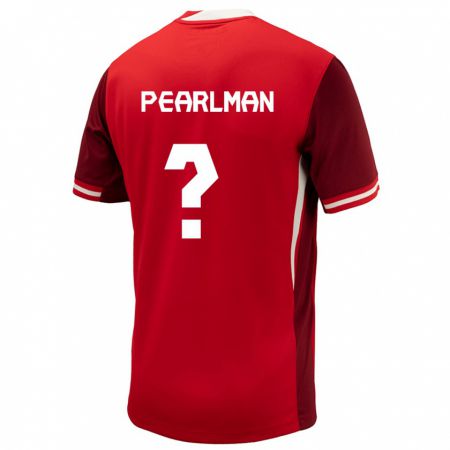 Kandiny Kinder Kanada Adam Pearlman #0 Rot Heimtrikot Trikot 24-26 T-Shirt