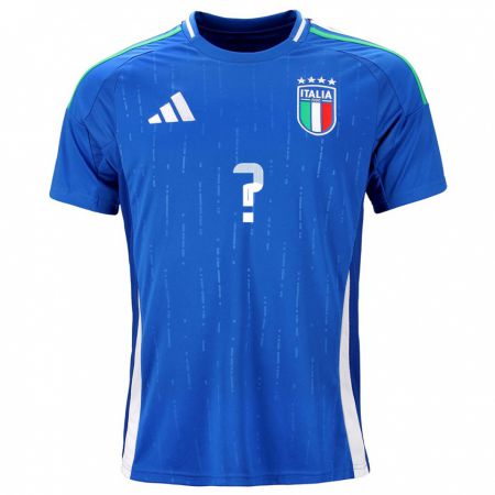 Kandiny Kinder Italien Jacopo Sassi #0 Blau Heimtrikot Trikot 24-26 T-Shirt