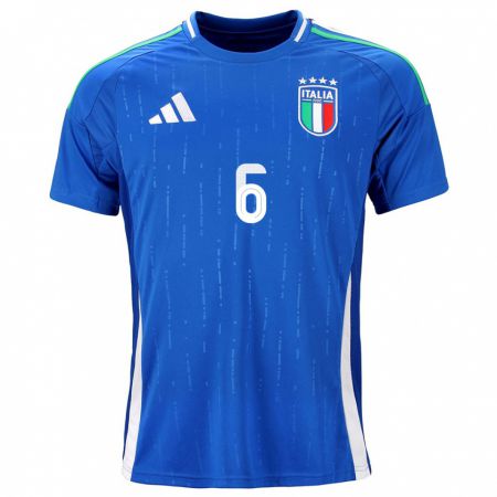 Kandiny Kinder Italien Manuela Giugliano #6 Blau Heimtrikot Trikot 24-26 T-Shirt