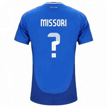 Kandiny Kinder Italien Filippo Missori #0 Blau Heimtrikot Trikot 24-26 T-Shirt