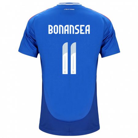 Kandiny Kinder Italien Barbara Bonansea #11 Blau Heimtrikot Trikot 24-26 T-Shirt