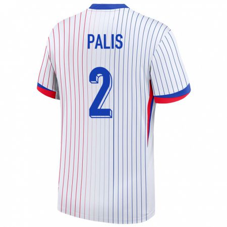 Kandiny Kinder Frankreich Ella Palis #2 Weiß Auswärtstrikot Trikot 24-26 T-Shirt