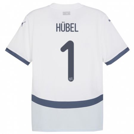 Kandiny Kinder Schweiz Marvin Hubel #1 Weiß Auswärtstrikot Trikot 24-26 T-Shirt