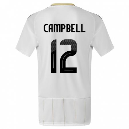Kandiny Kinder Costa Rica Joel Campbell #12 Weiß Auswärtstrikot Trikot 24-26 T-Shirt