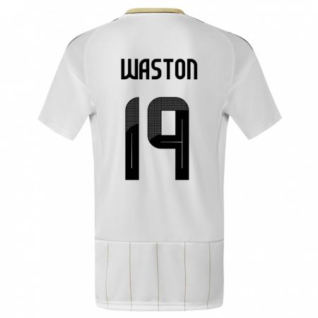 Kandiny Kinder Costa Rica Kendall Waston #19 Weiß Auswärtstrikot Trikot 24-26 T-Shirt