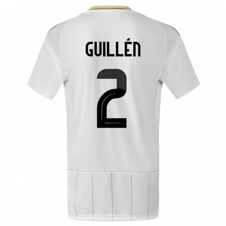 Kandiny Kinder Costa Rica Gabriela Guillen #2 Weiß Auswärtstrikot Trikot 24-26 T-Shirt