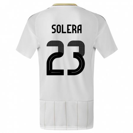 Kandiny Kinder Costa Rica Daniela Solera #23 Weiß Auswärtstrikot Trikot 24-26 T-Shirt