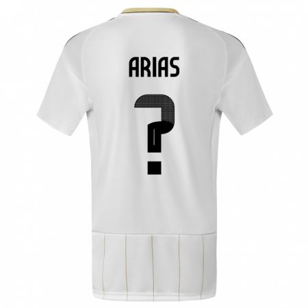 Kandiny Kinder Costa Rica Jose Arias #0 Weiß Auswärtstrikot Trikot 24-26 T-Shirt