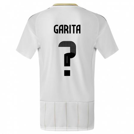 Kandiny Kinder Costa Rica Emmanuel Garita #0 Weiß Auswärtstrikot Trikot 24-26 T-Shirt