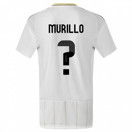 Kandiny Kinder Costa Rica Isaac Murillo #0 Weiß Auswärtstrikot Trikot 24-26 T-Shirt