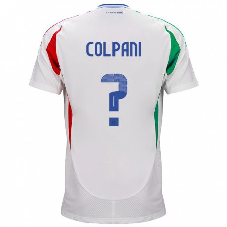 Kandiny Kinder Italien Andrea Colpani #0 Weiß Auswärtstrikot Trikot 24-26 T-Shirt
