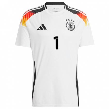 Kandiny Herren Deutschland Martina Tufekovic #1 Weiß Heimtrikot Trikot 24-26 T-Shirt