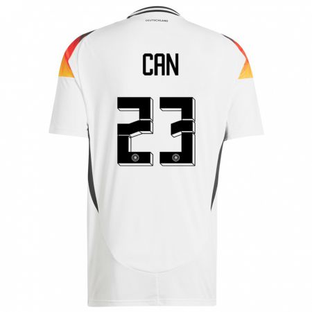 Kandiny Herren Deutschland Emre Can #23 Weiß Heimtrikot Trikot 24-26 T-Shirt