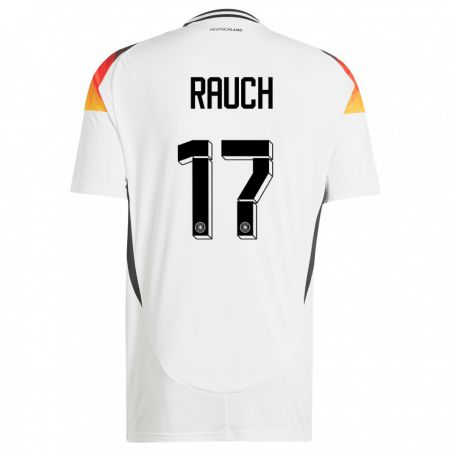 Kandiny Herren Deutschland Felicitas Rauch #17 Weiß Heimtrikot Trikot 24-26 T-Shirt