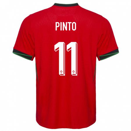 Kandiny Herren Portugal Tatiana Pinto #11 Rot Heimtrikot Trikot 24-26 T-Shirt