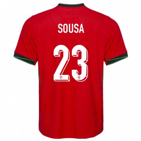 Kandiny Herren Portugal Afonso Sousa #23 Rot Heimtrikot Trikot 24-26 T-Shirt