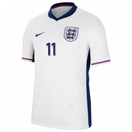 Kandiny Herren England Jess Park #11 Weiß Heimtrikot Trikot 24-26 T-Shirt