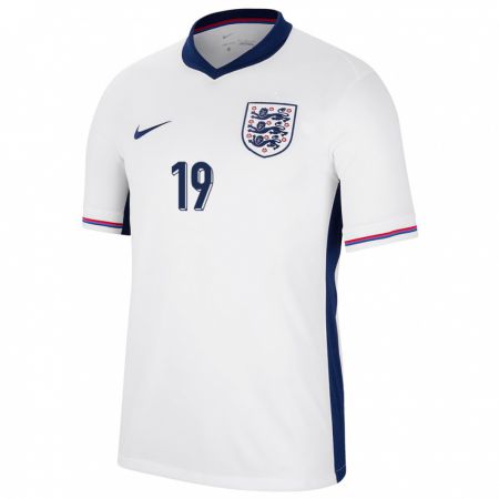 Kandiny Herren England Bethany England #19 Weiß Heimtrikot Trikot 24-26 T-Shirt