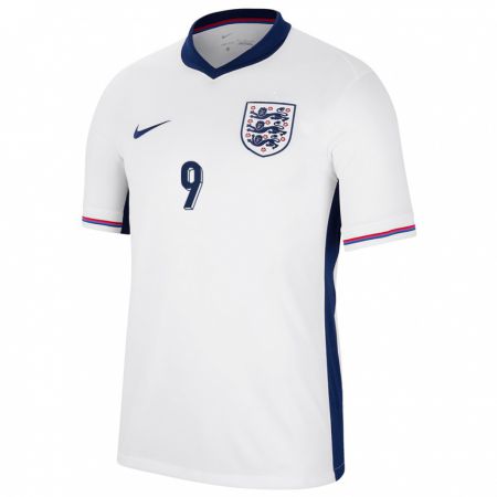 Kandiny Herren England Ellen White #9 Weiß Heimtrikot Trikot 24-26 T-Shirt