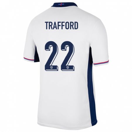 Kandiny Herren England James Trafford #22 Weiß Heimtrikot Trikot 24-26 T-Shirt