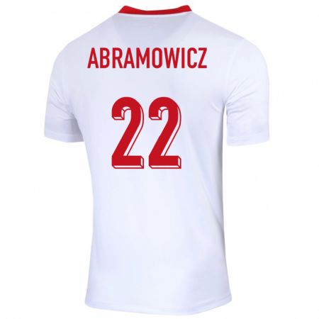Kandiny Herren Polen Slawomir Abramowicz #22 Weiß Heimtrikot Trikot 24-26 T-Shirt