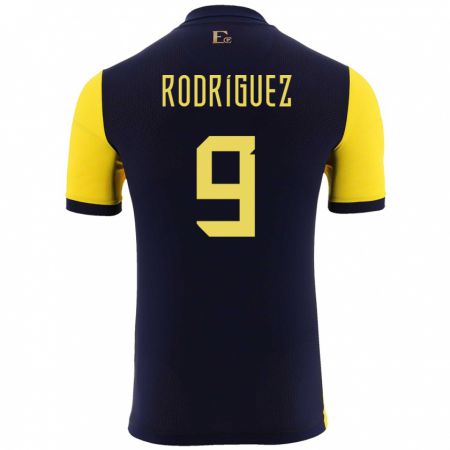 Kandiny Herren Ecuador Ingrid Rodriguez #9 Gelb Heimtrikot Trikot 24-26 T-Shirt