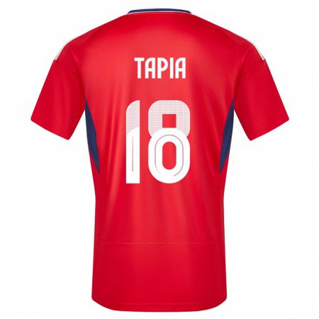 Kandiny Herren Costa Rica Priscilla Tapia #18 Rot Heimtrikot Trikot 24-26 T-Shirt
