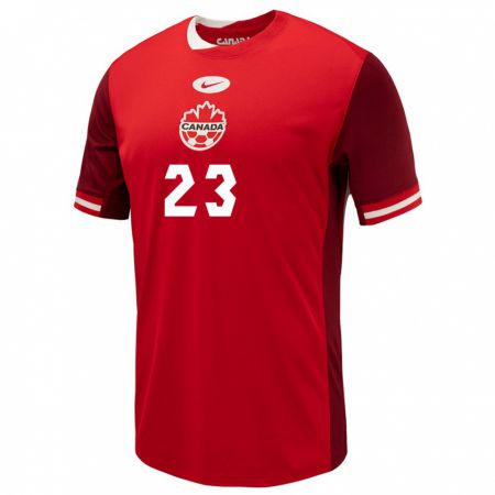 Kandiny Herren Kanada Liam Millar #23 Rot Heimtrikot Trikot 24-26 T-Shirt