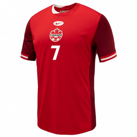 Kandiny Herren Kanada Julia Grosso #7 Rot Heimtrikot Trikot 24-26 T-Shirt