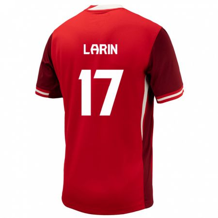 Kandiny Herren Kanada Cyle Larin #17 Rot Heimtrikot Trikot 24-26 T-Shirt