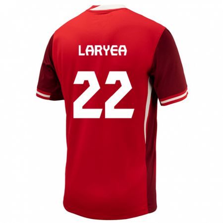Kandiny Herren Kanada Richie Laryea #22 Rot Heimtrikot Trikot 24-26 T-Shirt