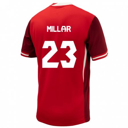 Kandiny Herren Kanada Liam Millar #23 Rot Heimtrikot Trikot 24-26 T-Shirt