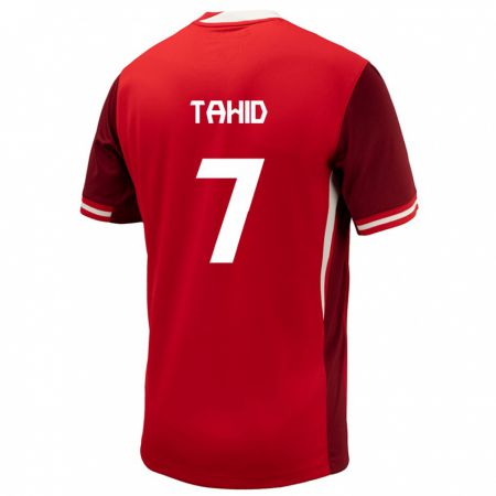 Kandiny Herren Kanada Taryck Tahid #7 Rot Heimtrikot Trikot 24-26 T-Shirt