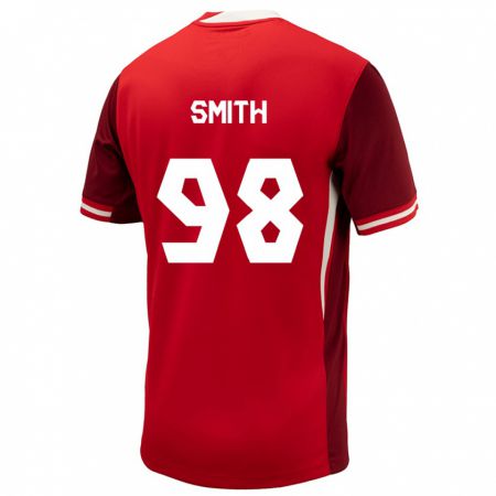 Kandiny Herren Kanada Olivia Smith #98 Rot Heimtrikot Trikot 24-26 T-Shirt
