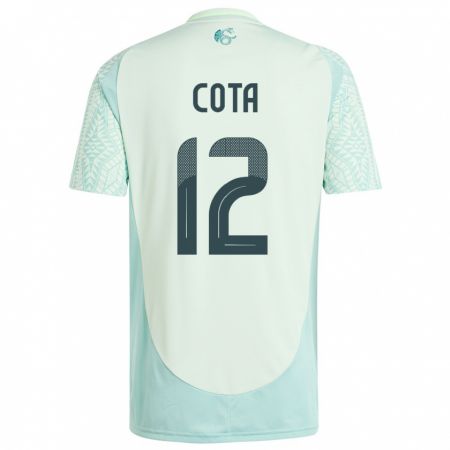 Kandiny Herren Mexiko Rodolfo Cota #12 Leinengrün Auswärtstrikot Trikot 24-26 T-Shirt