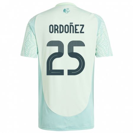 Kandiny Herren Mexiko Diana Ordonez #25 Leinengrün Auswärtstrikot Trikot 24-26 T-Shirt
