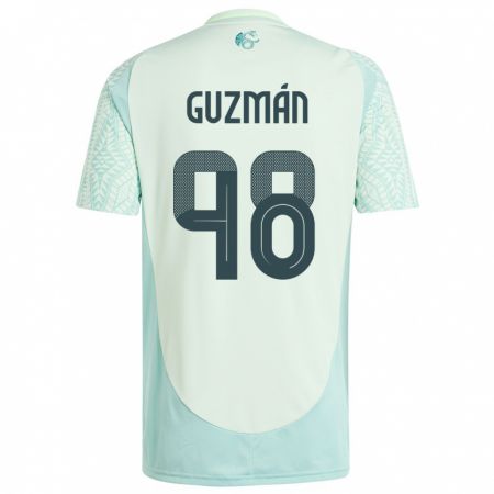 Kandiny Herren Mexiko Kinberly Guzman #98 Leinengrün Auswärtstrikot Trikot 24-26 T-Shirt