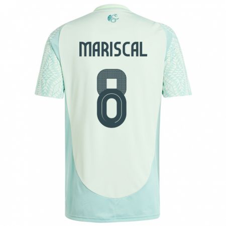 Kandiny Herren Mexiko Salvador Mariscal #8 Leinengrün Auswärtstrikot Trikot 24-26 T-Shirt