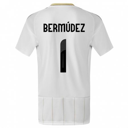 Kandiny Herren Costa Rica Noelia Bermudez #1 Weiß Auswärtstrikot Trikot 24-26 T-Shirt