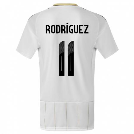 Kandiny Herren Costa Rica Raquel Rodriguez #11 Weiß Auswärtstrikot Trikot 24-26 T-Shirt