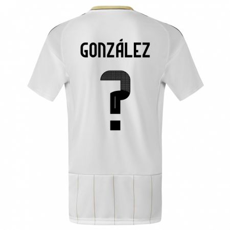 Kandiny Herren Costa Rica Ariel Gonzalez #0 Weiß Auswärtstrikot Trikot 24-26 T-Shirt